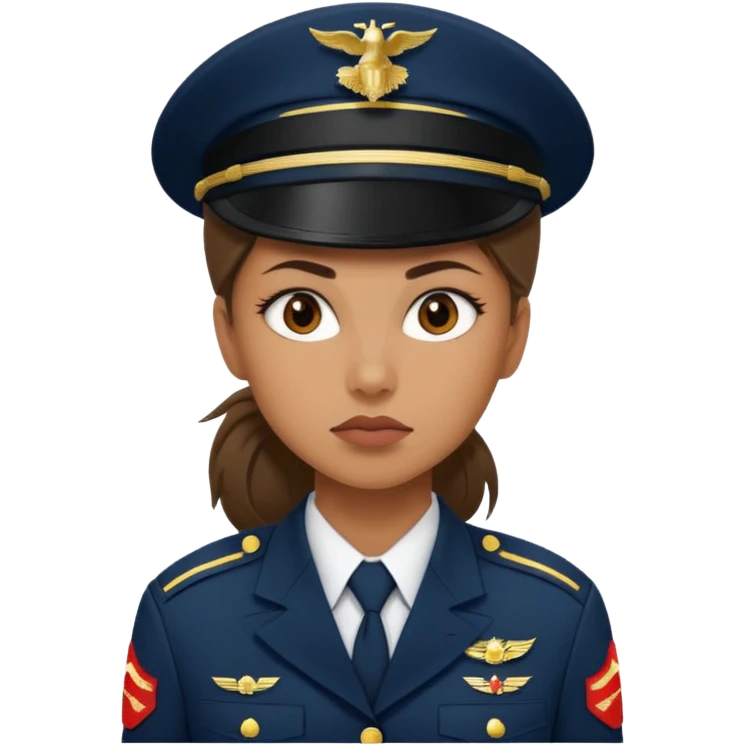 Female US Marine soldier emoji