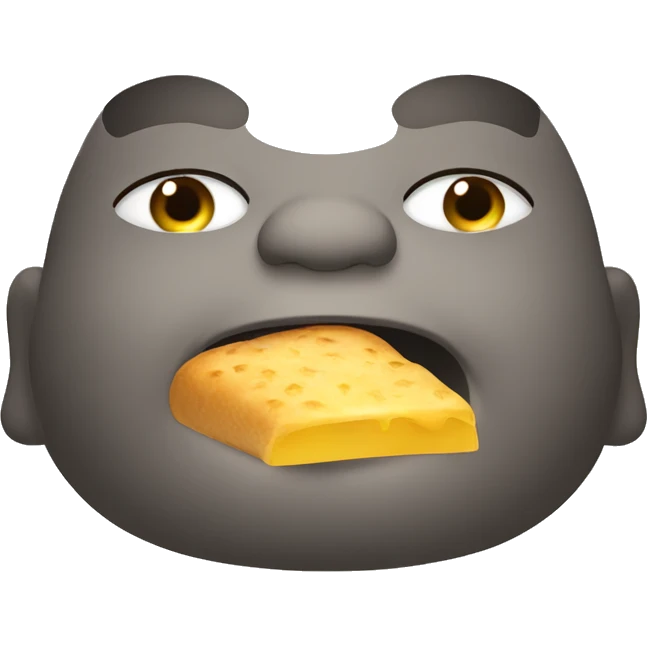 fat person eating emoji