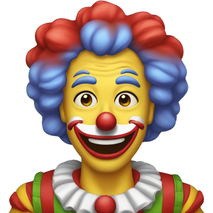 Cara de payaso emoji