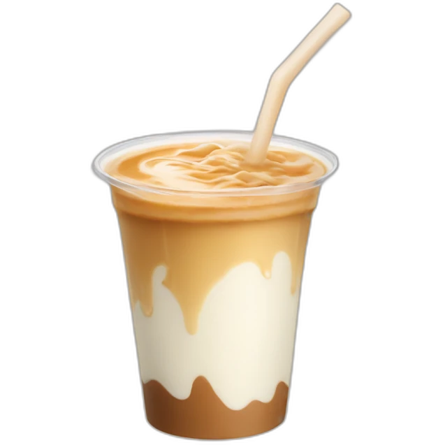 Milk tea collides with milk tea emoji