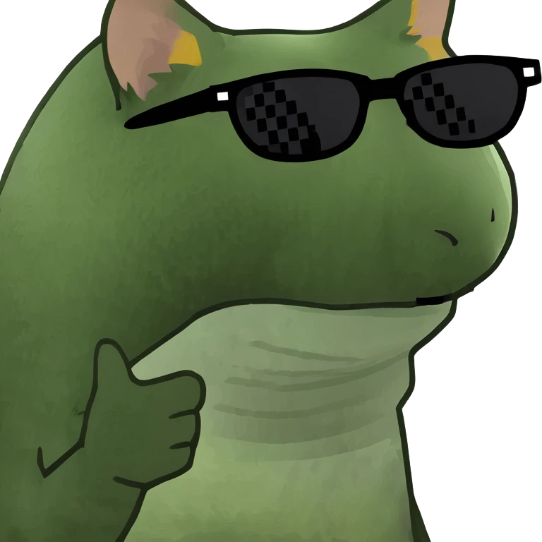 Cat with sunglasses emoji