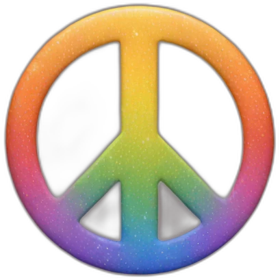 peace sign rainbow emoji