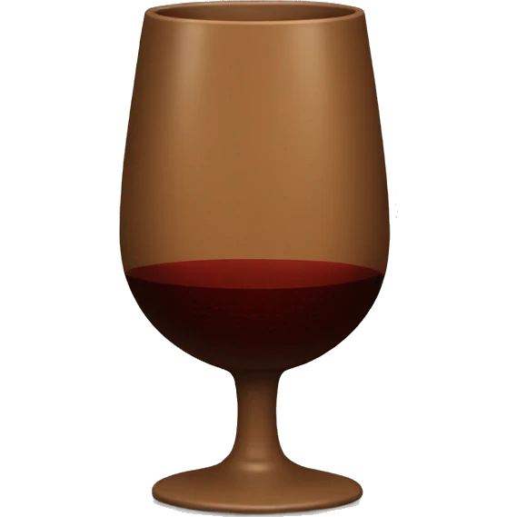 Brown wine cup emoji