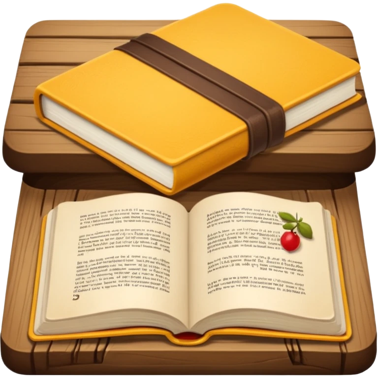 Lectura libro abierto marron emoji