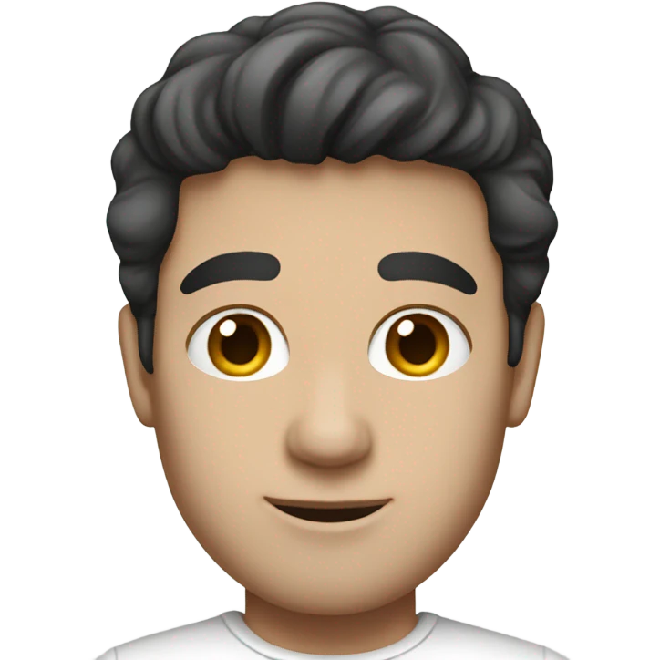 dark hair white man in a white skirt emoji