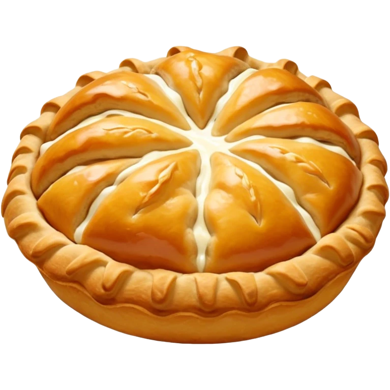 Karelian pasty with cream on top r emoji