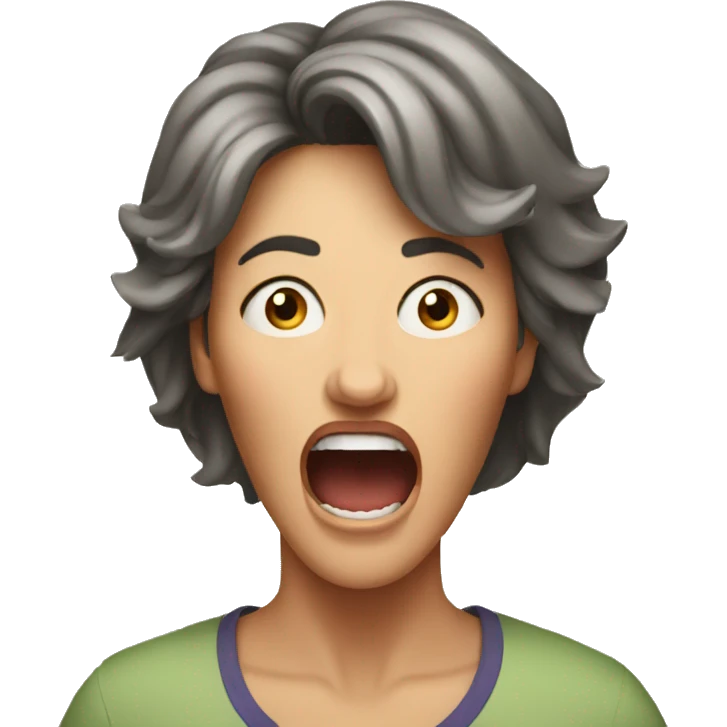 Mom scream emoji