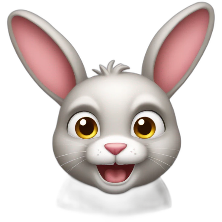 Angry riding bunny emoji