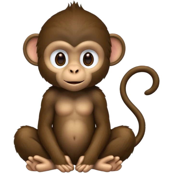 A black monkey emoji