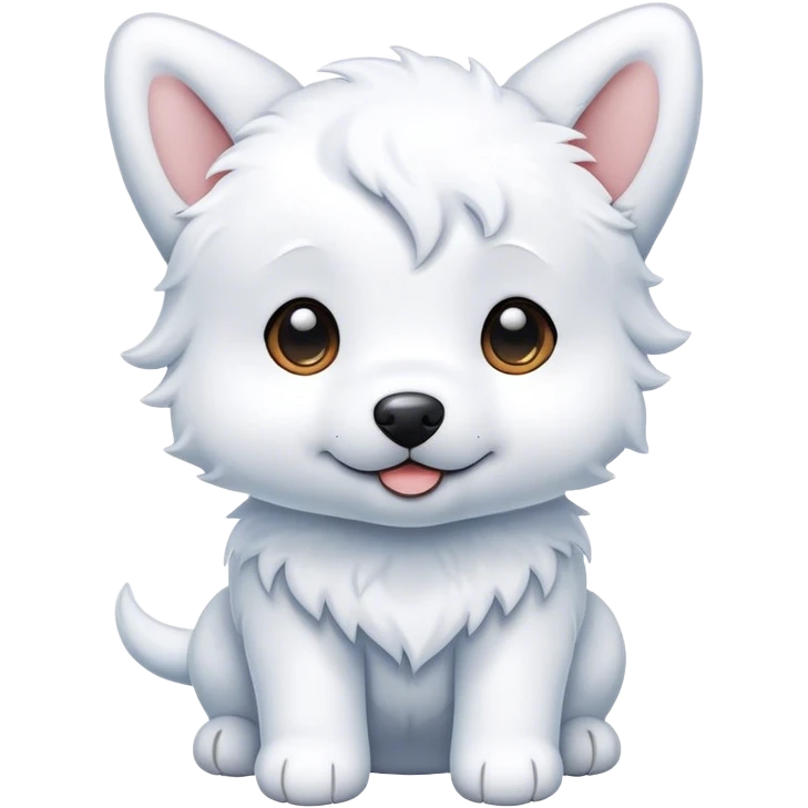 Snow puppy emoji