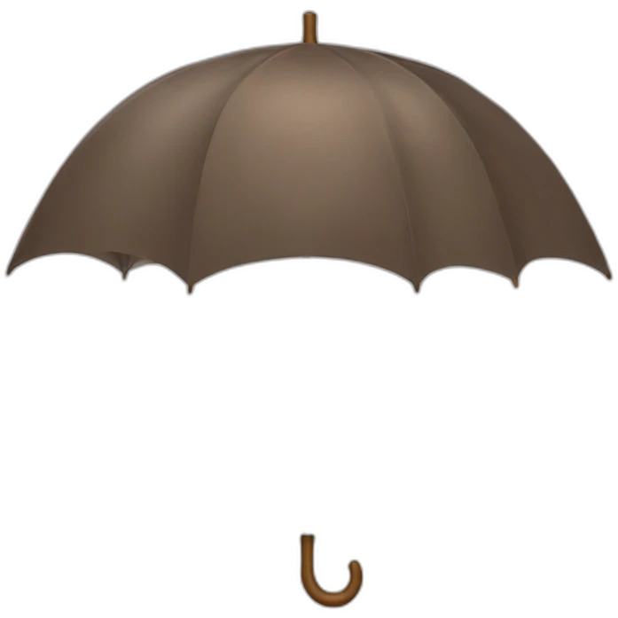 Parapluie brun emoji