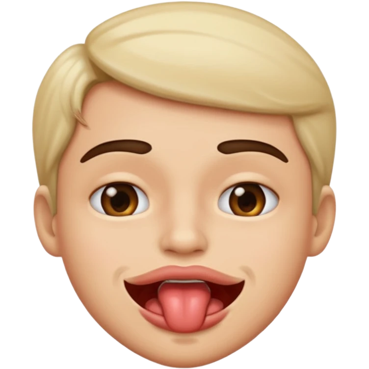 Bite lip emoji