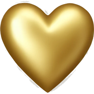 Gold heart emoji