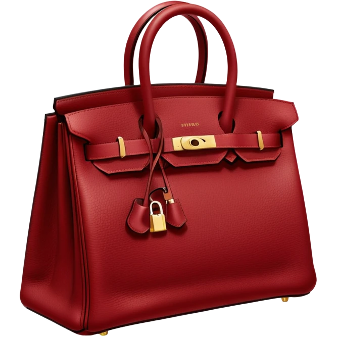 dark red hermes birkin bag emoji