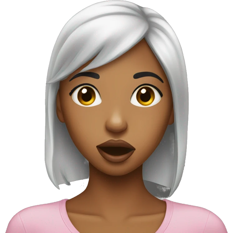 mixed girl sending kisses emoji