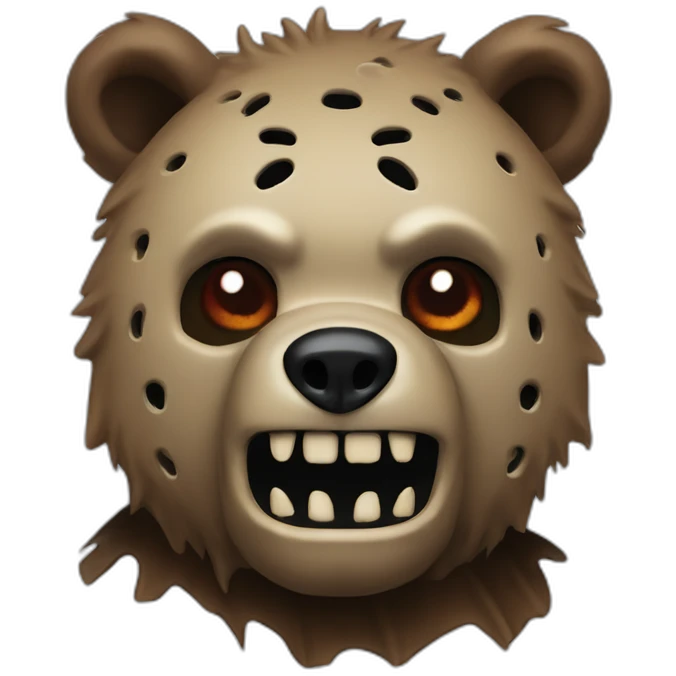 Jason Voorhees as a grizzly emoji