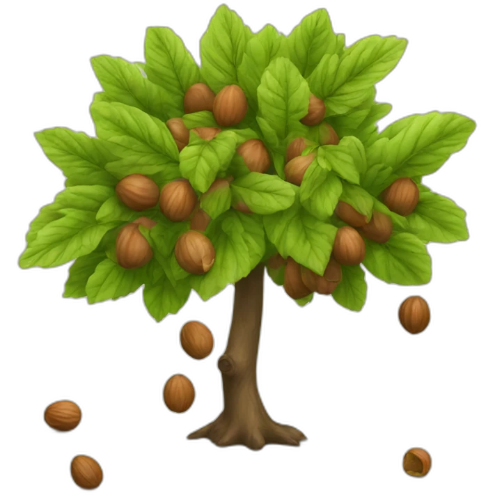 hazelnut tree emoji