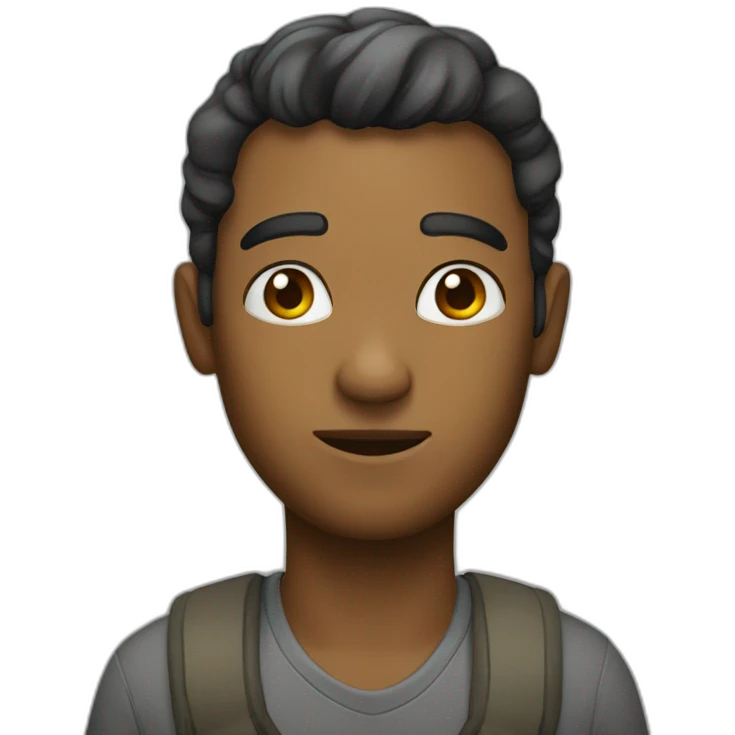 personagem pensando emoji
