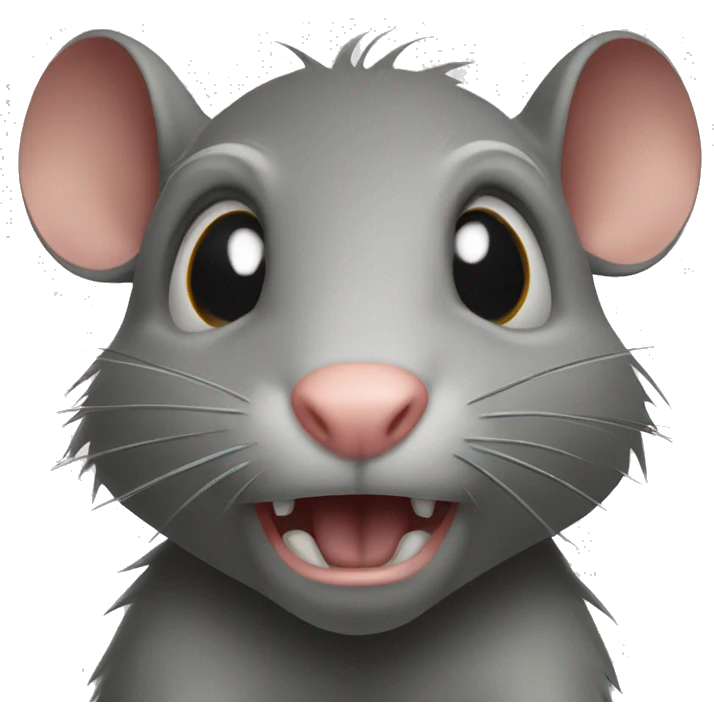 Disgusted rat emoji