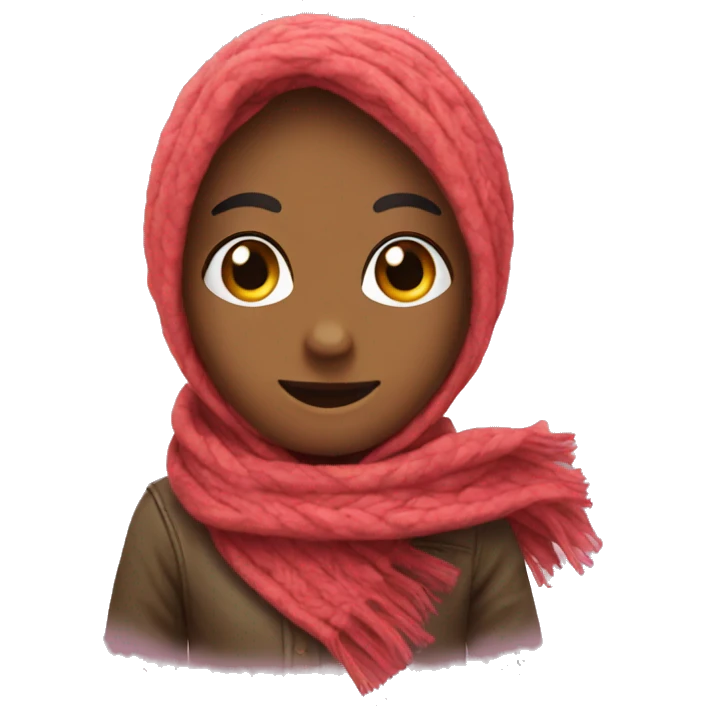 Cute scarf emoji