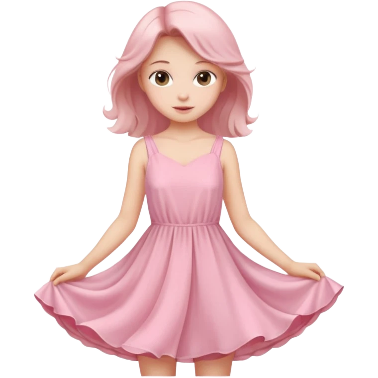 Clean girl pink d emoji