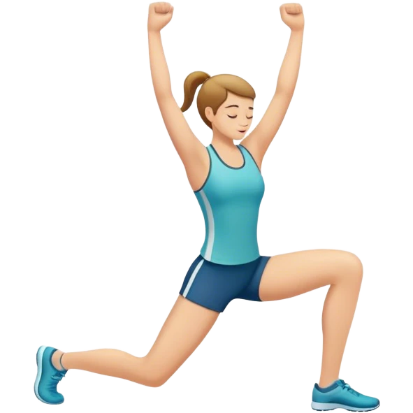 runner hamstring stretch emoji