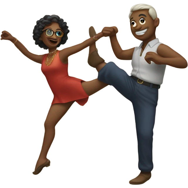 The number 60 dancing emoji