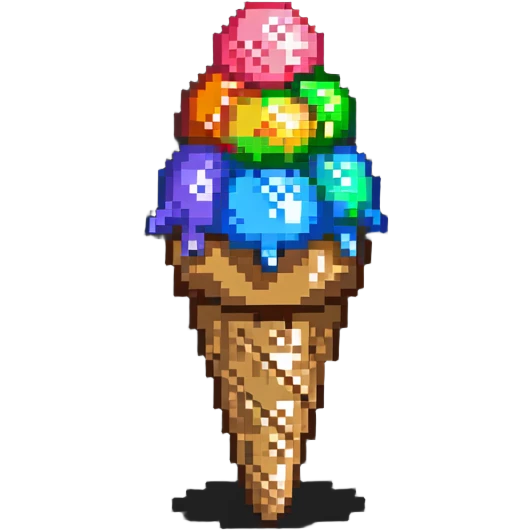 ice cream cone with scoop emoji