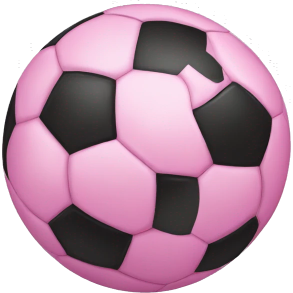 pink soccer ball emoji