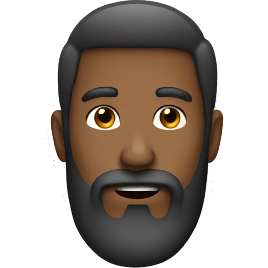 Man with gotee beard  emoji