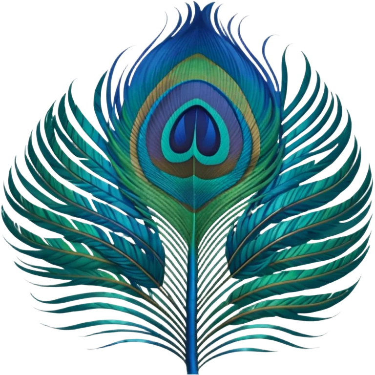 Peacock feather emoji