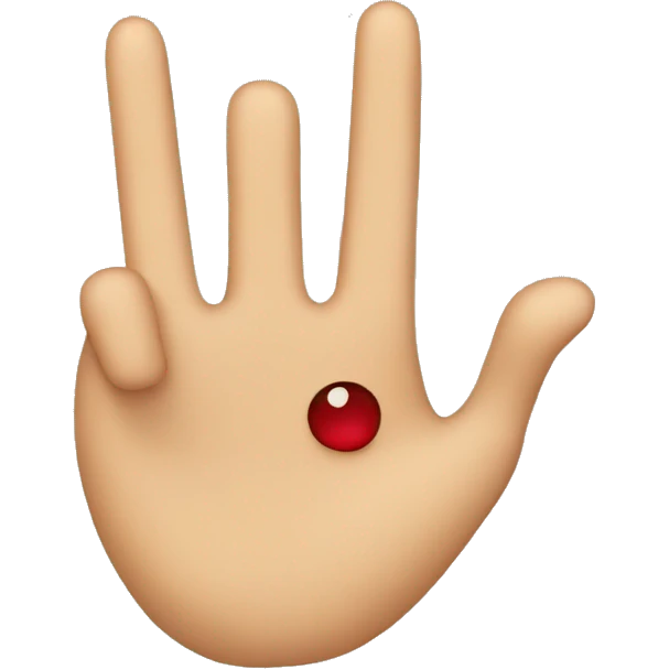 Finger guns, drawn by a 9-year-old emoji