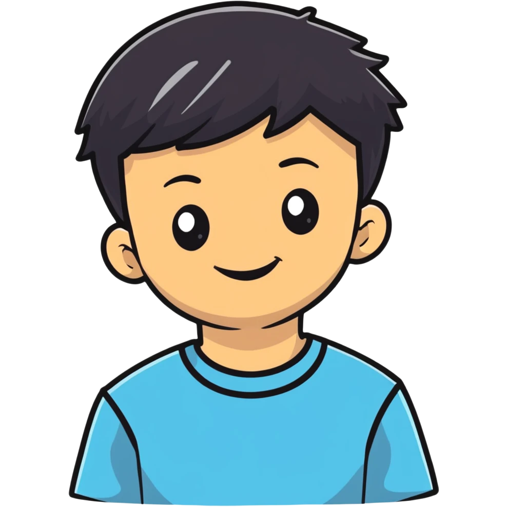 cheerful young boy emoji