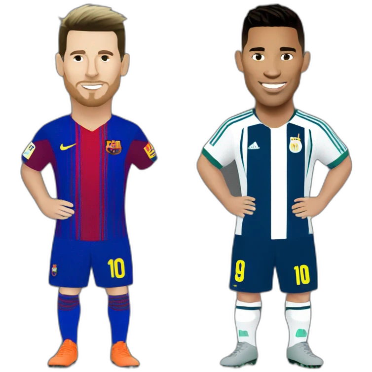 Messi and ronaldo emoji