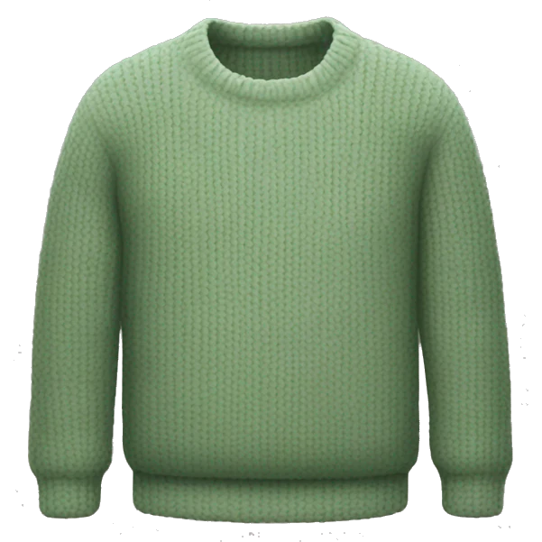 Sage green sweater  emoji