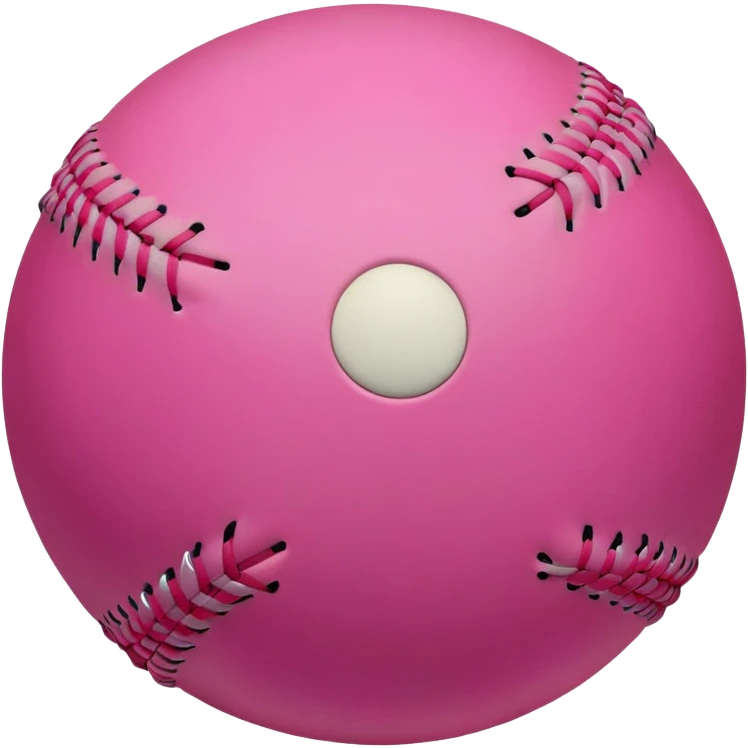 pink softball emoji