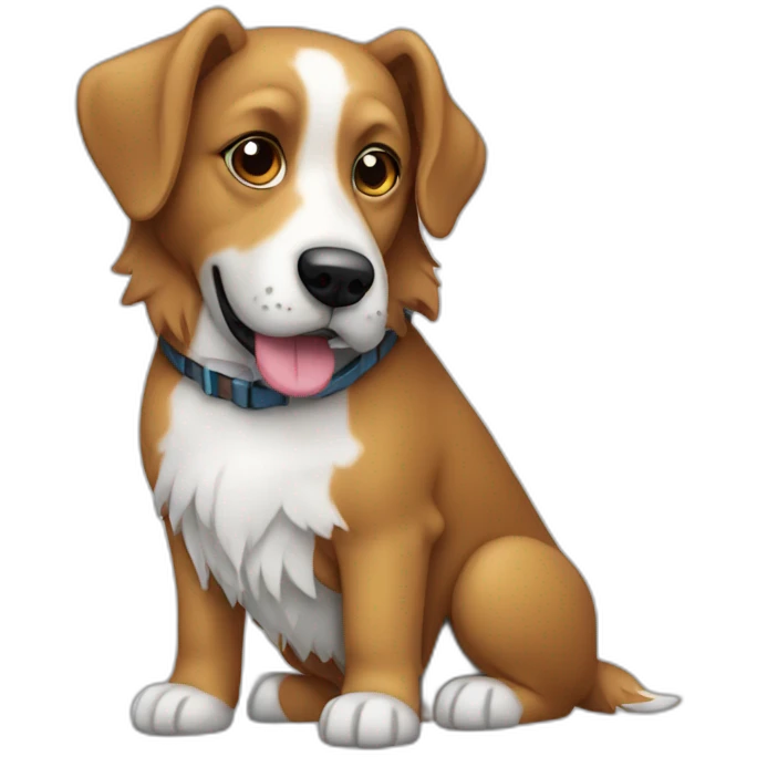 computer engineer dog emoji