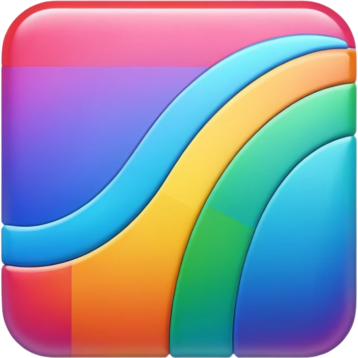 Cuadrado arcoiris  emoji