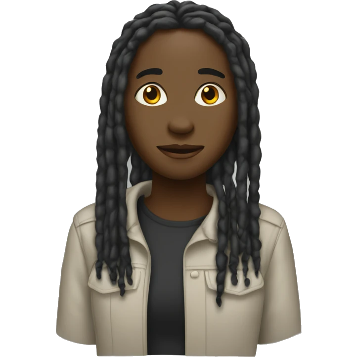 Black woman and man with dreads Couple emoji emoji