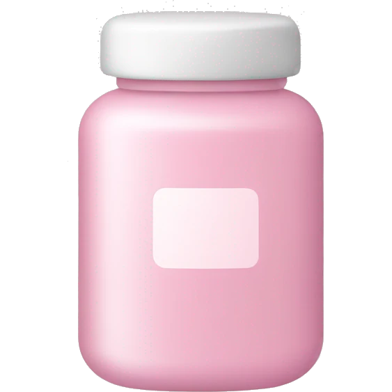 Pale pink pill bottle emoji