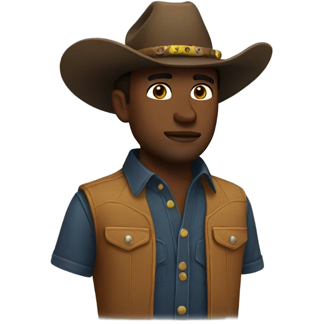 Modern cowboy  emoji