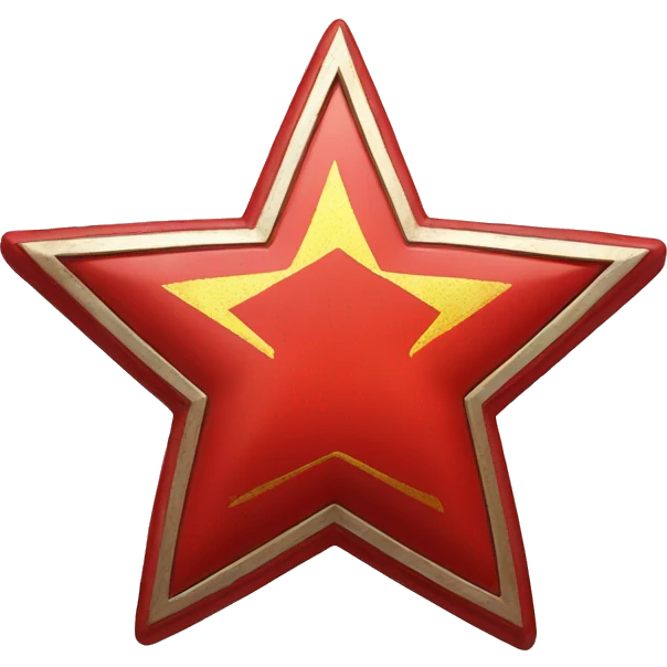 star with Soviet Union flag   emoji