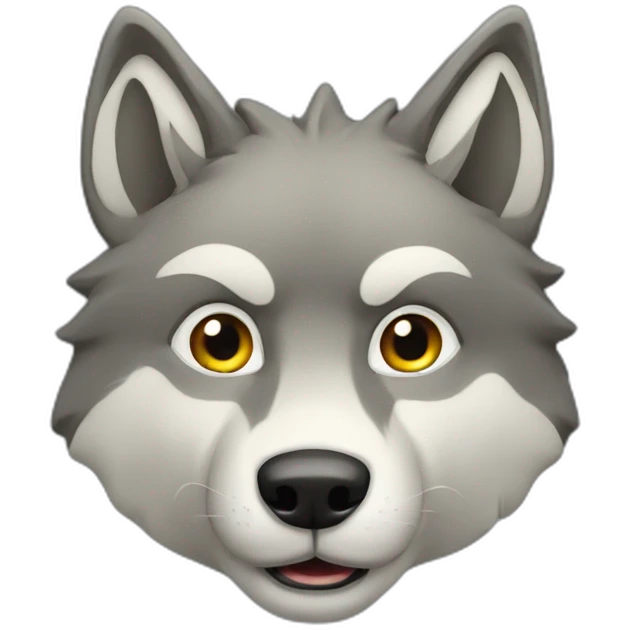 loup qui souri emoji