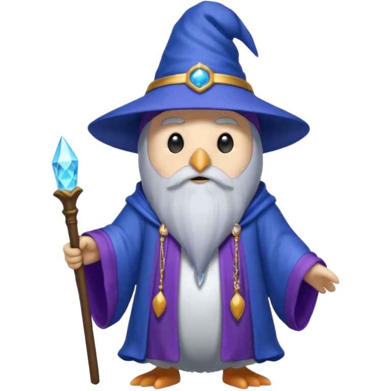 Penguin Wizard emoji