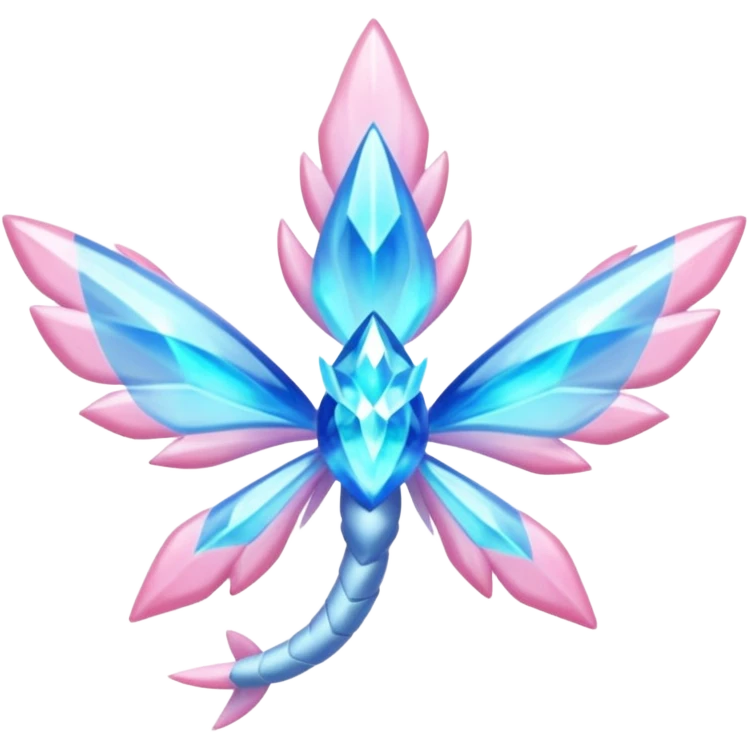 Shiny luminescent translucent diaphanous Diancie-Palkia-Amaura-Aurorus-Salamence-aesthetic-fusion emoji