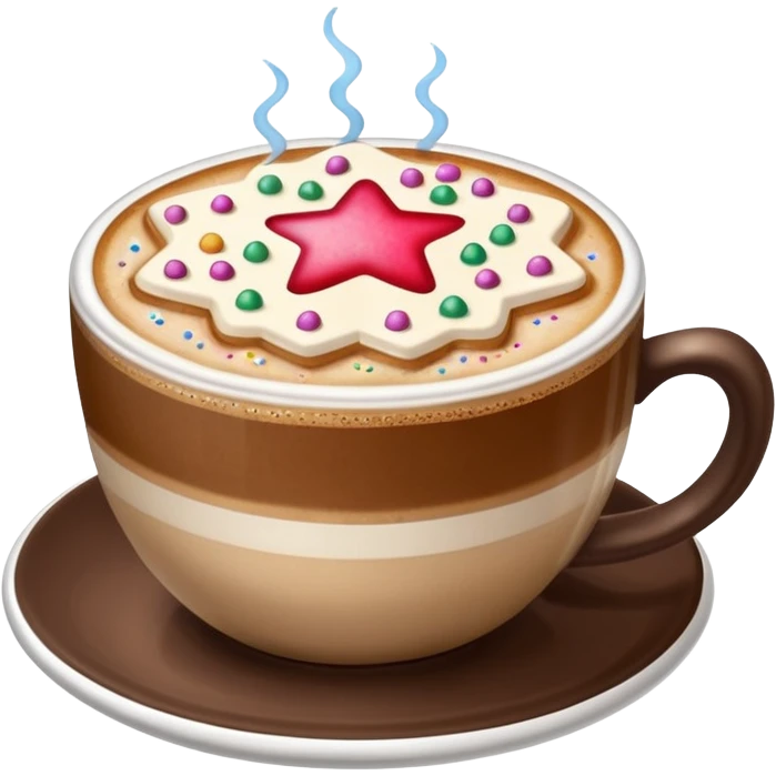 The Star Cappuccino emoji
