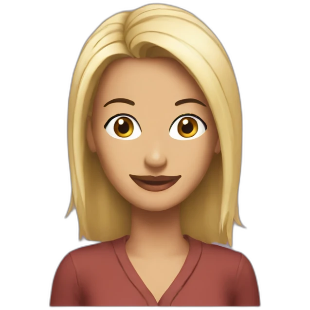 Monica in Friends show emoji