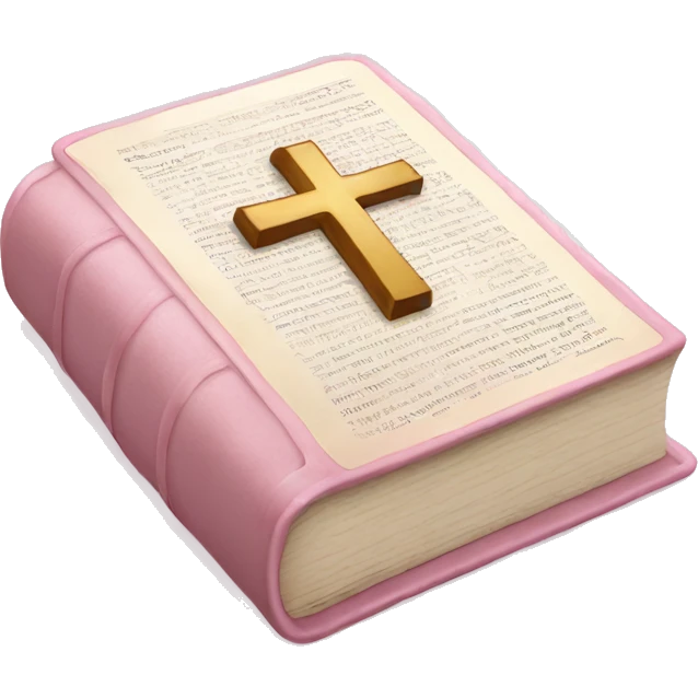 Light pink Holy Bible emoji