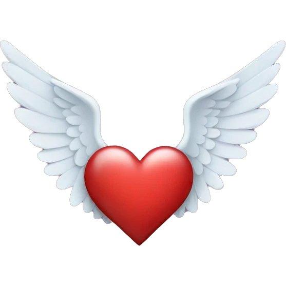 Heart with wings emoji