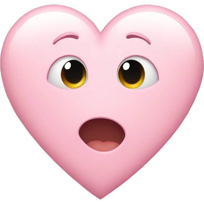 Light pink heart emoji